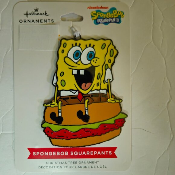 Hallmark Spongebob Squarepants Metal Ornament - Picture 1 of 3